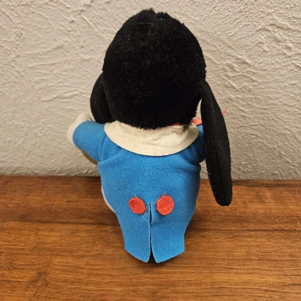 Vintage‎ Disney Mickey's Christmas Carol Goofy Plush Stuffed Animal Toy Blue